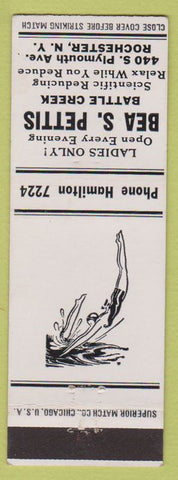 Matchbook Cover - Bea S Pettis Rochester NY girlie spa Ladies Only