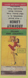 Matchbook Cover - Archway Lunch Kingston NY pinup WEAR