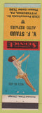 Matchbook Cover - VF Staud Auto Repair Pittsburgh PA pinup