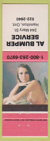Matchbook Cover - Al Bumper Service Hamilton ON pinup