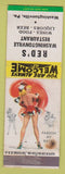 Matchbook Cover - Red's Washingtonville Restaurant PA pinup WEAR'