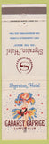Matchbook Cover - Sheraton Hotel Fort Lauderdale Fl girlie #1248 Venetian Lounge