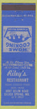 Matchbook Cover - Riley's Restaurant Silver Spring MD'