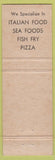 Matchbook Cover - Cinelli's Restaurant Bar Rochester NY'