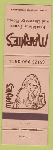 Matchbook Cover - Marnie's Restaurant girlie Chicago? IL'