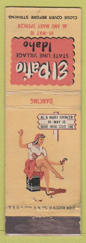 Matchbook Cover - El Patio State Line Village ID girlie #718 WEAR