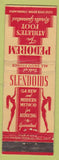 Matchbook Cover - Pedorem For Athlete's Foot silhouette girlie #3356'