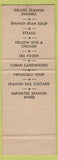 Matchbook Cover - el Boulevard Spanish Restaurant Tampa FL girlie