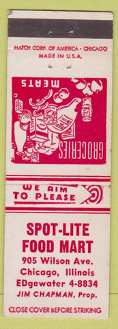 Matchbook Cover - Spot Lite Food Mart Chicago IL