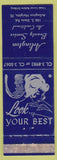 Matchbook Cover - Arlington Beauty Salon Arlington Heights IL girlie
