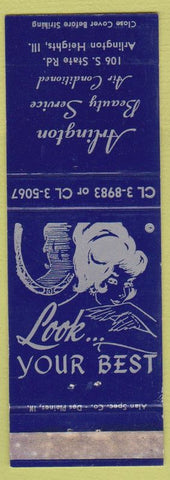 Matchbook Cover - Arlington Beauty Salon Arlington Heights IL girlie
