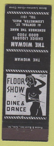 Matchbook Cover - The Wigwam Leominster MA girlie