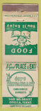 Matchbook Cover - Day's Restaurant Odessa TX girlie WORN'