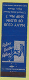 Matchbook Cover - Navy Club Elgin IL girlie