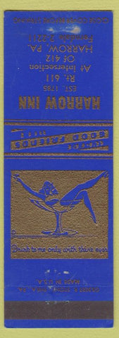 Matchbook Cover - Harrow Inn Harrow PA girlie