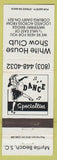 Matchbook Cover - White House Show Club Myrtle Beach SC girlie
