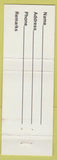 Matchbook Cover - White House Show Club Myrtle Beach SC girlie