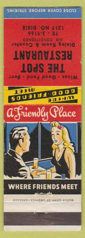 Matchbook Cover - Spot Restaurant NO TOWN