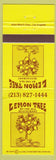 Matchbook Cover - Lemon Tree by the Sea Playa Del Rey CA