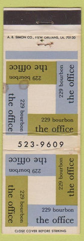 Matchbook Cover - The Office New Orleans LA? WEAR