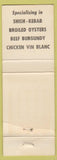 Matchbook Cover - Fenner Fuller's Restaurant Oakland CA'