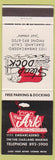Matchbook Cover - The Ark Steak Dock Oakland CA