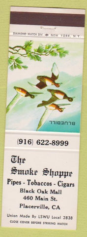 Matchbook Cover - Smoke Shoppe Placerville CA cigars pipes tobacco