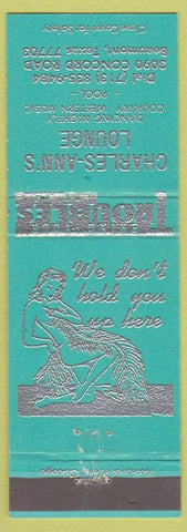 Matchbook Cover - Charles Ann's Lounge Beaumont TX girlie'