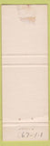 Matchbook Cover - Melody Lounge Pharr TX girlie