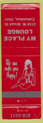Matchbook Cover - My Place Lounge Columbus OH girlie