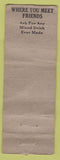 Matchbook Cover - Maxie's Rochester NY girlie POOR'