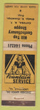 Matchbook Cover - Hill Top Confectionery Shoppe Cayuga NY girlie