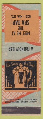 Matchbook Cover - Spa Tap Chicago IL ARROW girlie