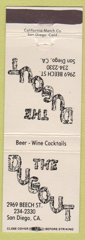 Matchbook Cover - The Dugout San Diego CA