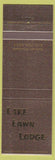 Matchbook Cover - Lake Lawn Ldoge Delavan WI