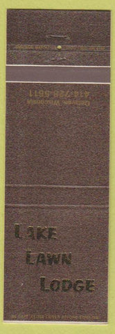 Matchbook Cover - Lake Lawn Ldoge Delavan WI