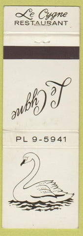 Matchbook Cover - Le Cygne Restaurant Swan New York City