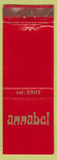 Matchbook Cover - Annabel Sunderland UK WEAR