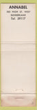 Matchbook Cover - Annabel Sunderland UK WEAR