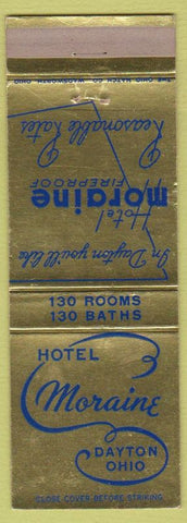 Matchbook Cover - Hotel Moraine Dayton OH