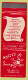 Matchbook Cover - Woody's Smorgas hamburger Culver City CA Chain El Segundo'