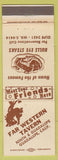 Matchbook Cover - Far Western Tavern Guadalupe CA