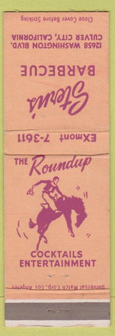 Matchbook Cover - Stern's BBQ Culver City CA Cowboy'