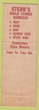Matchbook Cover - Stern's BBQ Culver City CA Cowboy'
