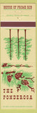 Matchbook Cover - The Ponderosa Culver City CA Prime Rib