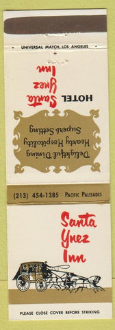 Matchbook Cover - Santa Ynez Inn Pacific Palisades CA