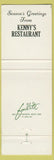 Matchbook Cover - Kenny's Restaurant Christmas'