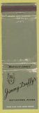 Matchbook Cover - Jimmy Duffy's Daylesford PA WORN'