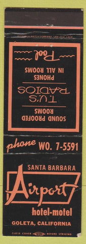 Matchbook Cover - Airport Motor Hotel Goleta CA CREASED