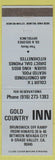 Matchbook Cover - Gold Country Inn Grass Valley CA blue